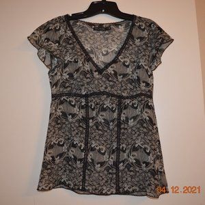 The Limited Black and White Blouse Size S